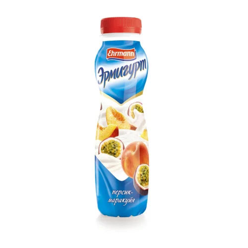 Напиток йогуртный Эрмигурт Персик/Маракуйя 1.2%, 290г, пэт