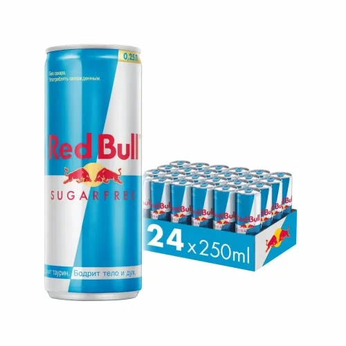 Red Bull без сахара ж/б 0,25