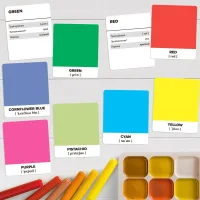 Educational cards. Colors and shades in English / Aloha Kroch