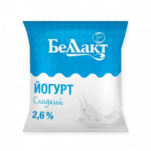 Sweet yogurt "Bellact" 2.6% film 400 g