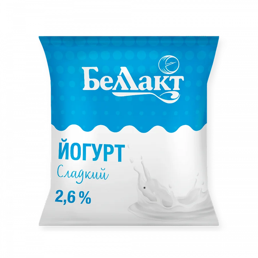 Йогурт сладкий "Беллакт" 2,6% пленка 400 г