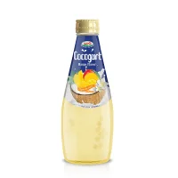 Cocogurt Fruit Flavor Soft Drink with Nata De Coco Glass bottle 290ml Halal Kosher Certified
