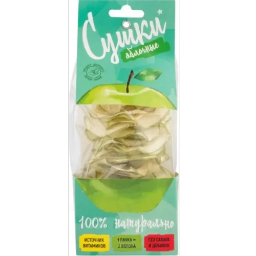 Детские фруктовые чипсы «Яблоко зеленое»