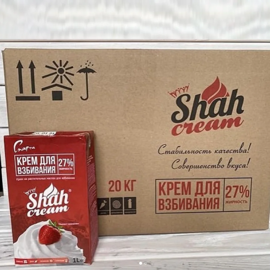Растительные сливки Shah Cream 27%