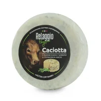 Caciotta cheese with Provencal herbs in olive oil
