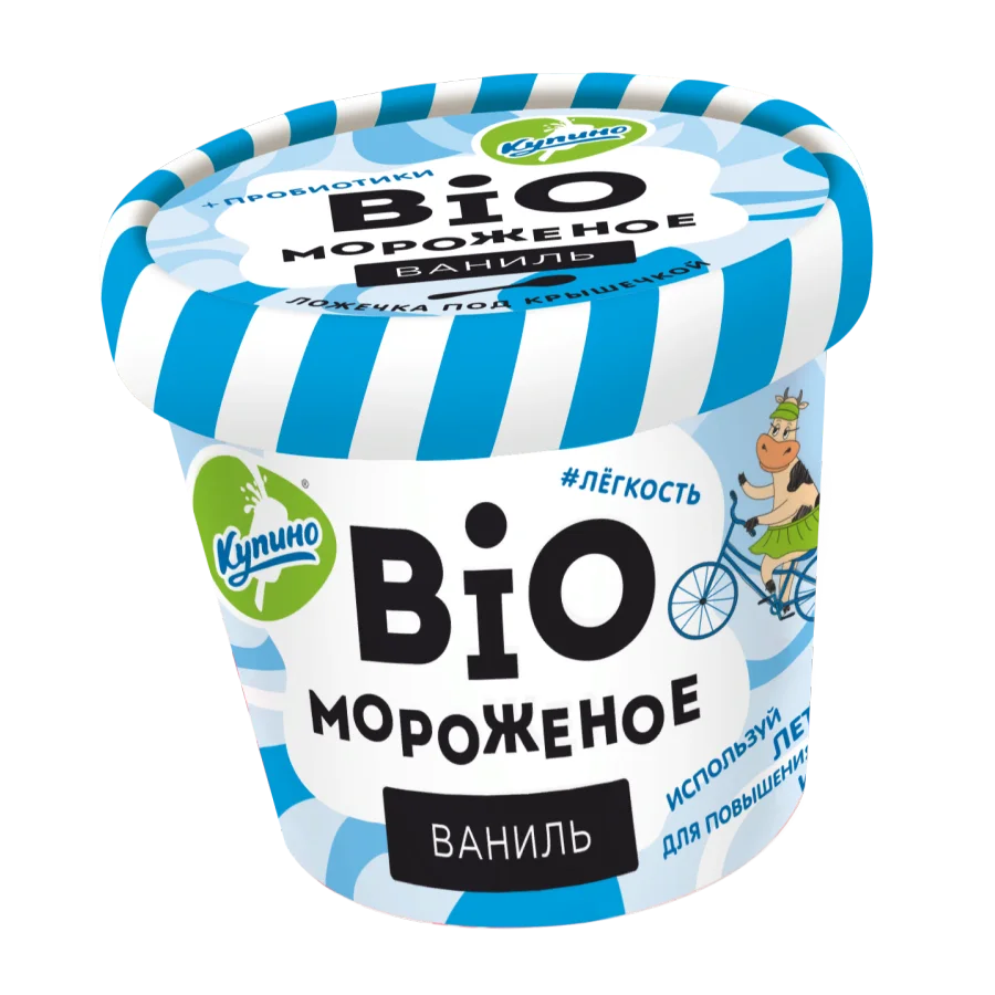 Биомороженое кисломолочное ванильный "BIO мороженое" 7%