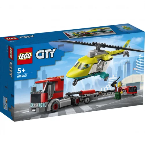 Конструктор LEGO City Грузовик для спасательного вертолёта, 58 дет., 60343