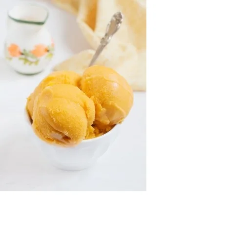 Dessert whipped frozen fruit «Sorbet sea buckthorn«