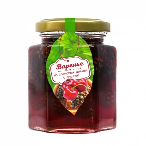 Pine cone jam with cherry berries 240 g I would have eaten myself