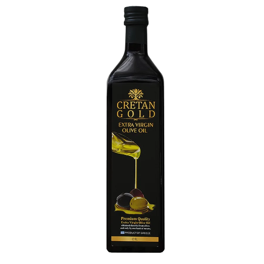 Cretan Gold EV p.d.o olive oil. Sitia 1 L Glass Maraska