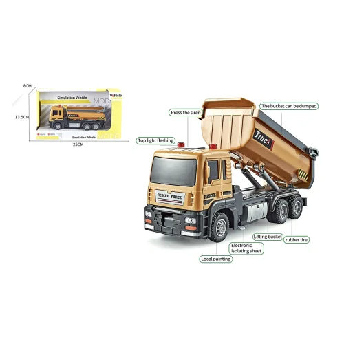 Inertial construction truck with light and sound in the assortment     