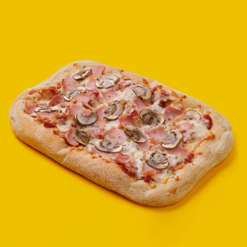 Римская пицца "Ветчина и грибы" 20х30