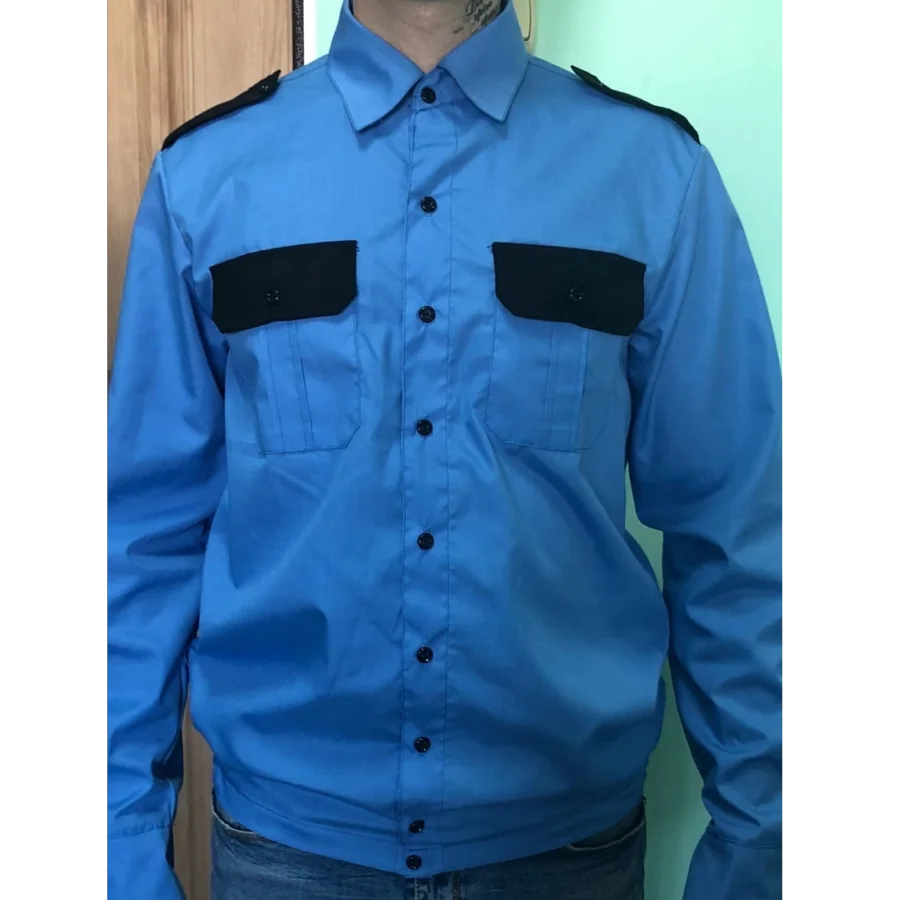 Uniform shirt guard with black rushes and valves