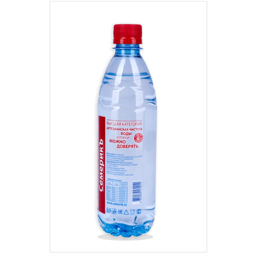 Вода Семерикъ 0,5 литра
