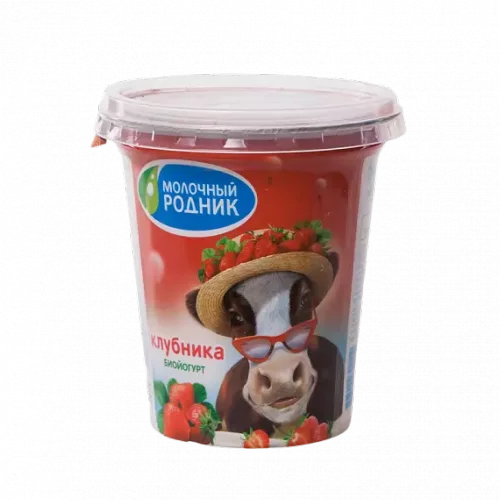 Bioogurt enriched with bifidobacteriums with a taste of "strawberry"