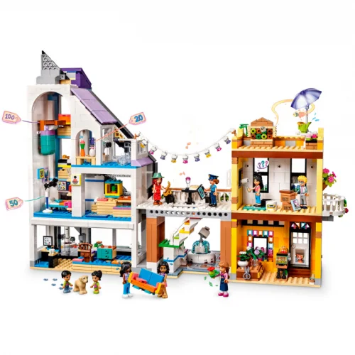 LEGO Friends Flower and design shops in the city center 41732