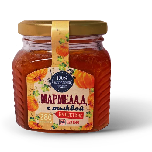 Marmalade with PUMPKIN for breakfast (0.280 kg jar)