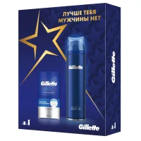 Подарочный набор мужской Gillette Fusion гель для бритья и Gillette Pro бальзам после бритья