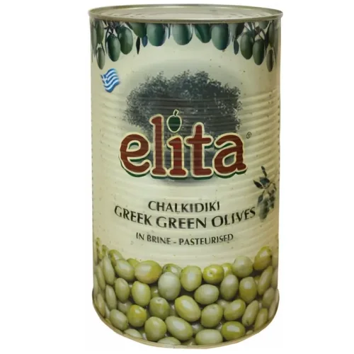 Греческие оливки с косточкой S.S. Mammouth 70-90 "ELITA", 4200 мл