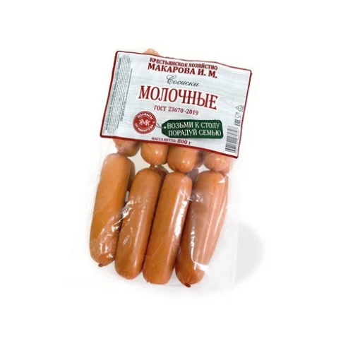 Sausages from Makarov Dairy cat.B, 800 g