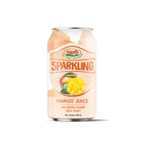 Orange Juice Sparkling Aluminum Canned Bottle Water 330ml By Nawon Supplier
