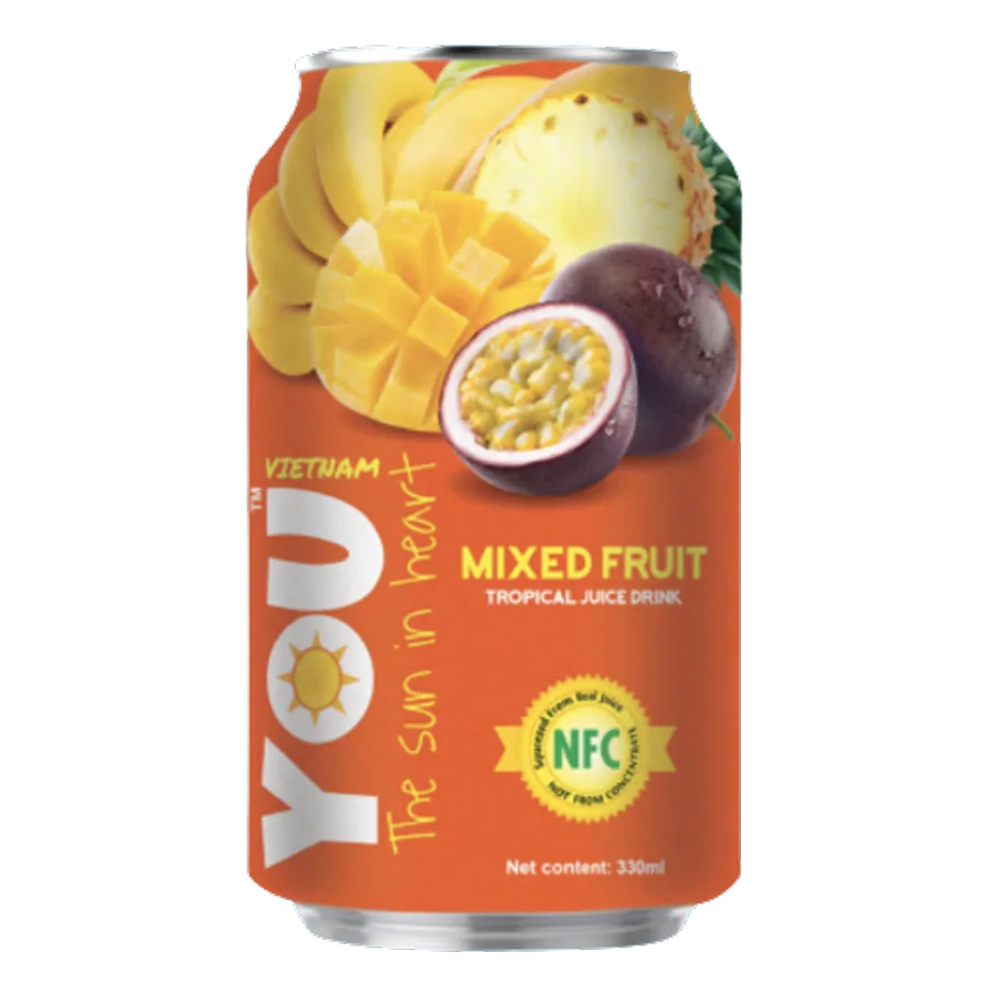 Tropical Drink YOU VIETNAM negaz. with Multifruit juice 0.33 l. w/ b 24 pcs. 
