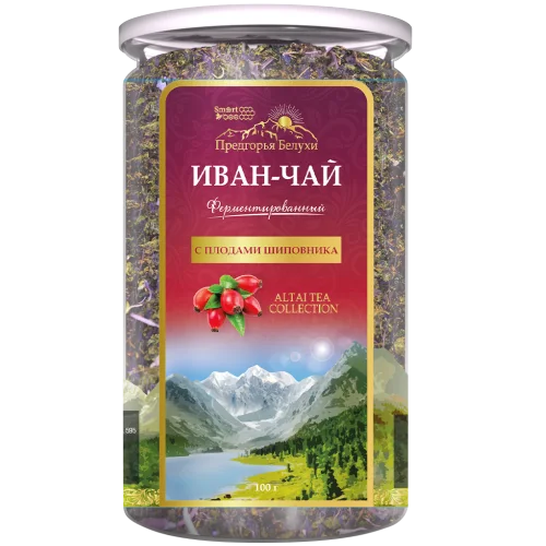 Напиток чайный  Иван-чай Сушеные цветы с плодами шиповника 
