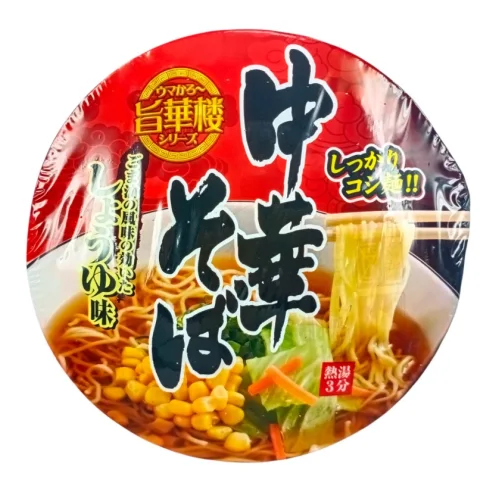 Fast Food Noodles Yamamoto Seifun Umkaro with a taste of soy sauce in a cup of 76 g