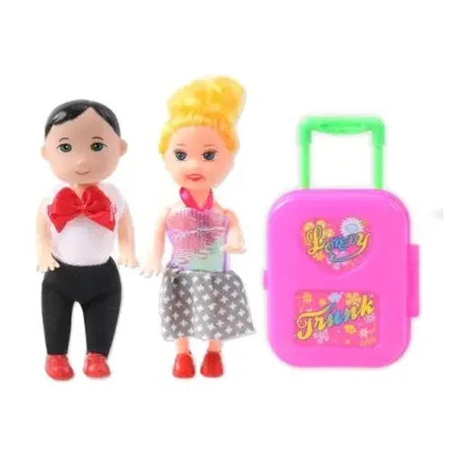 Set of dolls (boy and girl) with accessories