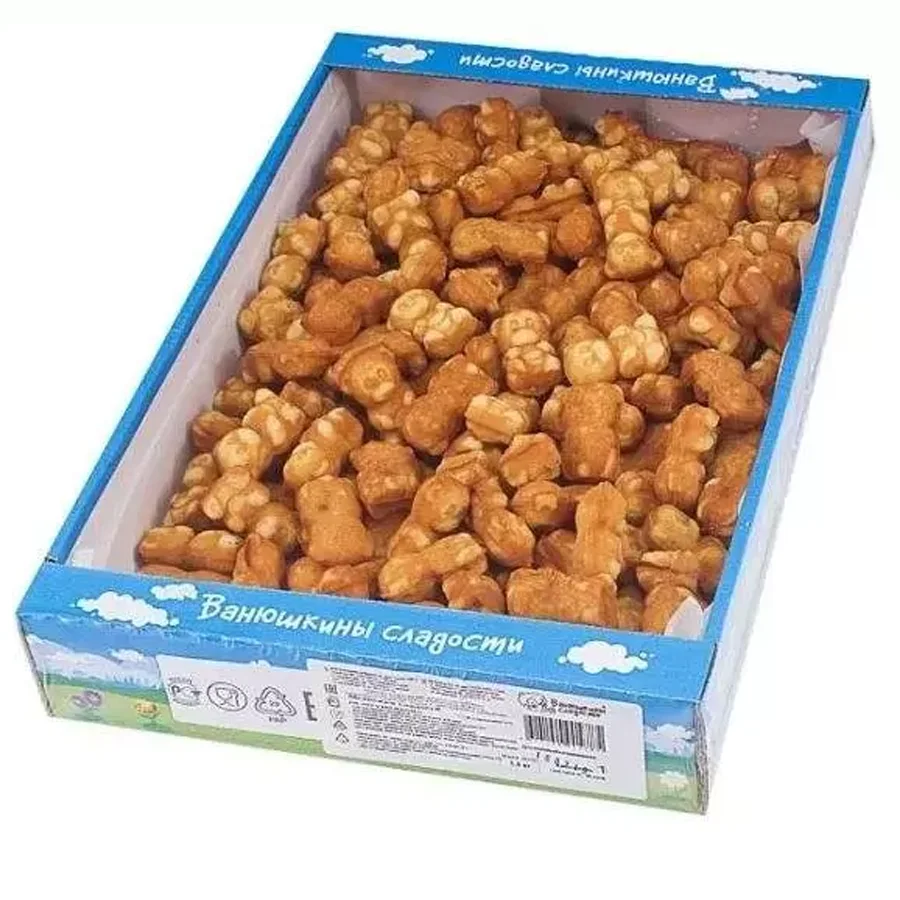 Печенье Медвежьи сладости со сгущенкой Ванюшкины сладости, 0,4 кг