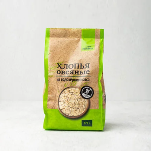 Oatmeal flakes from holozer oats without gluten