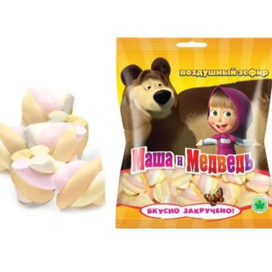 Masha and Bear Air Marshmallow in Package