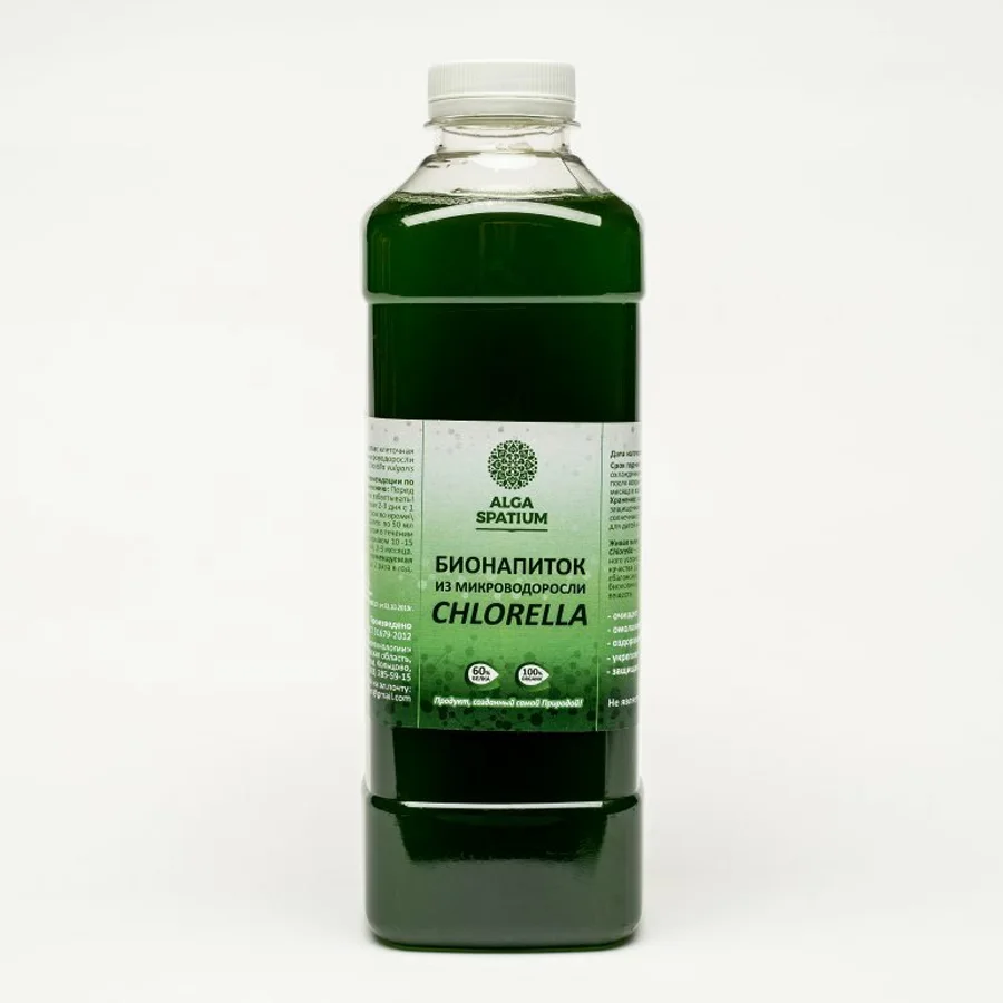 Бионапиток из микроводоросли Chlorella vulgaris 1000 мл