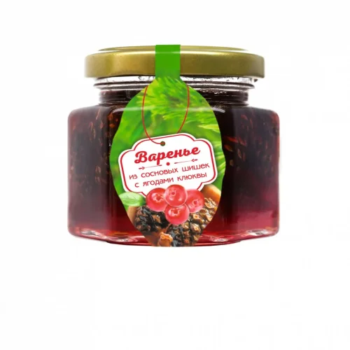 Pine cone jam with cranberry berries 150 g I would have eaten myself