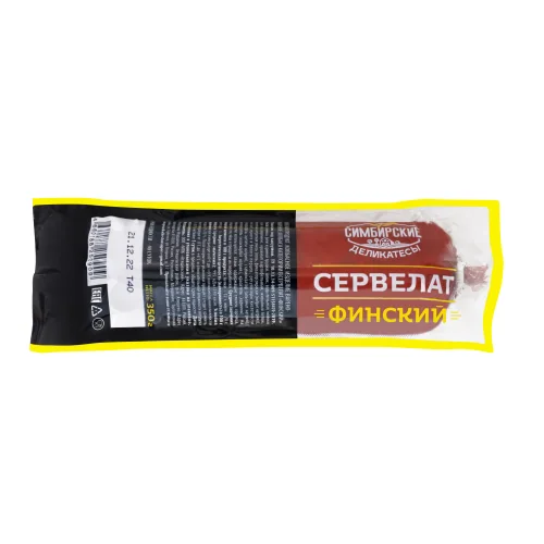 Sausage in/to Simbirsk delicacies Servelat Finnish category B, 350g in/y