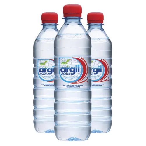 Natural carbonated water "Argil" 1.0l pet 9 pcs.