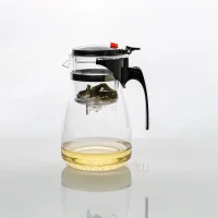 Teapot with borosilicate glass button 1000 ml
