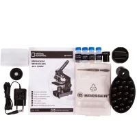Microscope Bresser National Geographic 40-1280x with adapter for smartphone