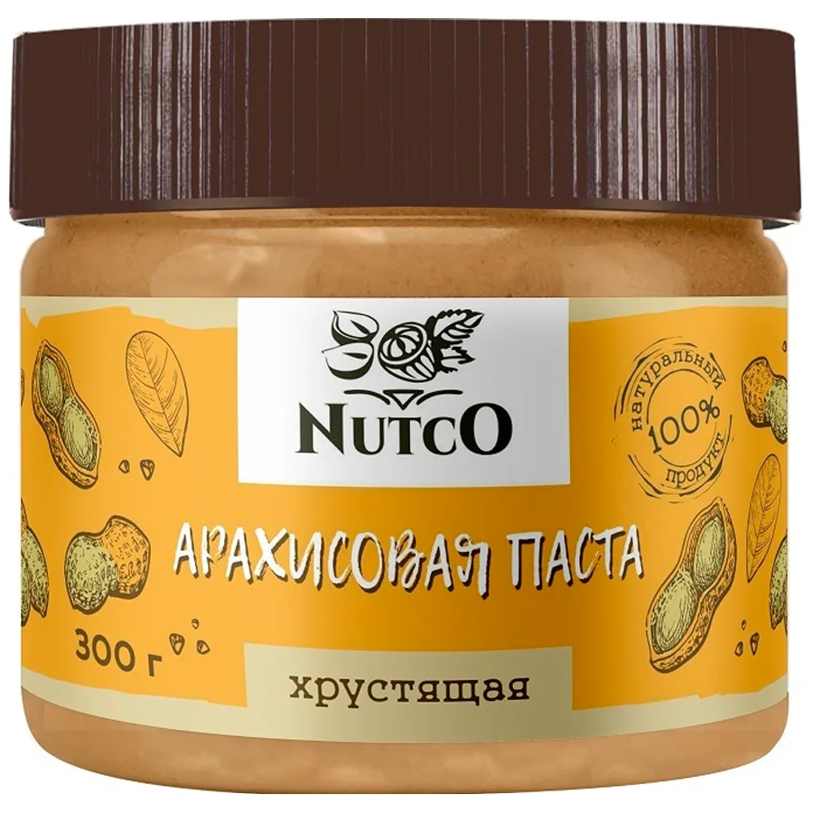 Арахисовая паста Nutco хрустящая