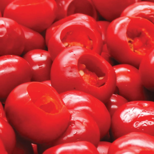 Перец красный черри TEOS FARM маринованный в сладком рассоле, 4,2 кг
