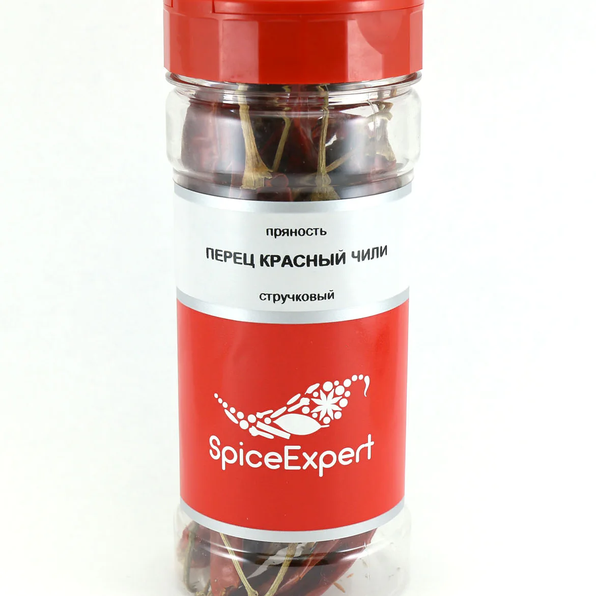 Перец красный Чили стручковый 40гр (360мл) банка SpicExpert