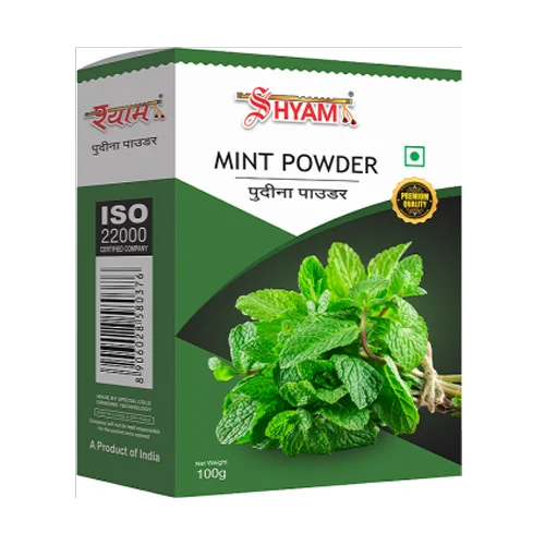 Indian spices shyam. Dish mint